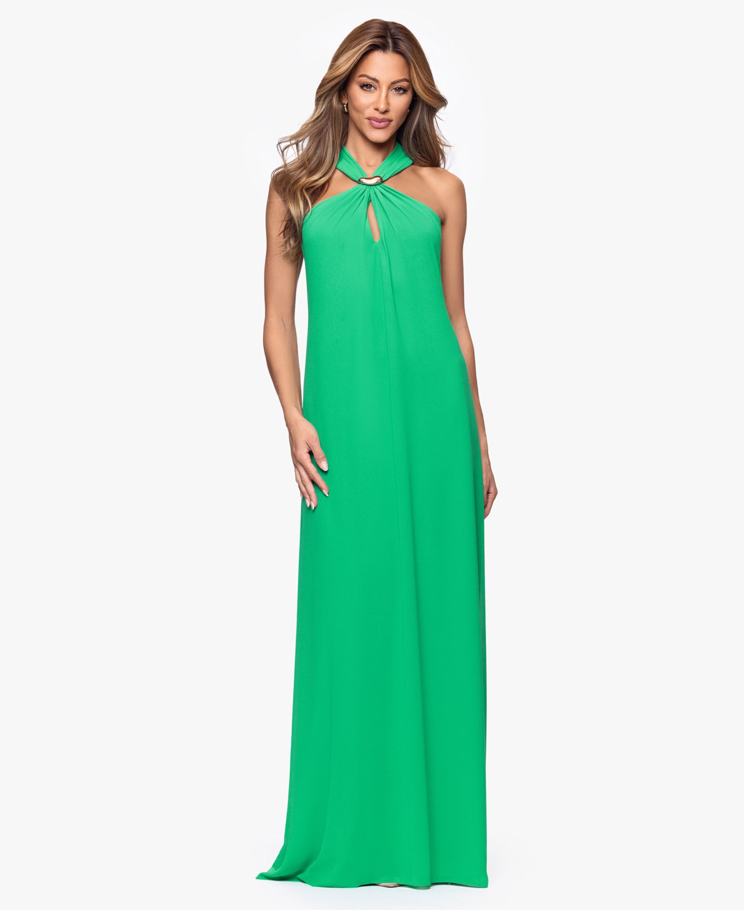 Women's Long Halter Neck Ball Gown