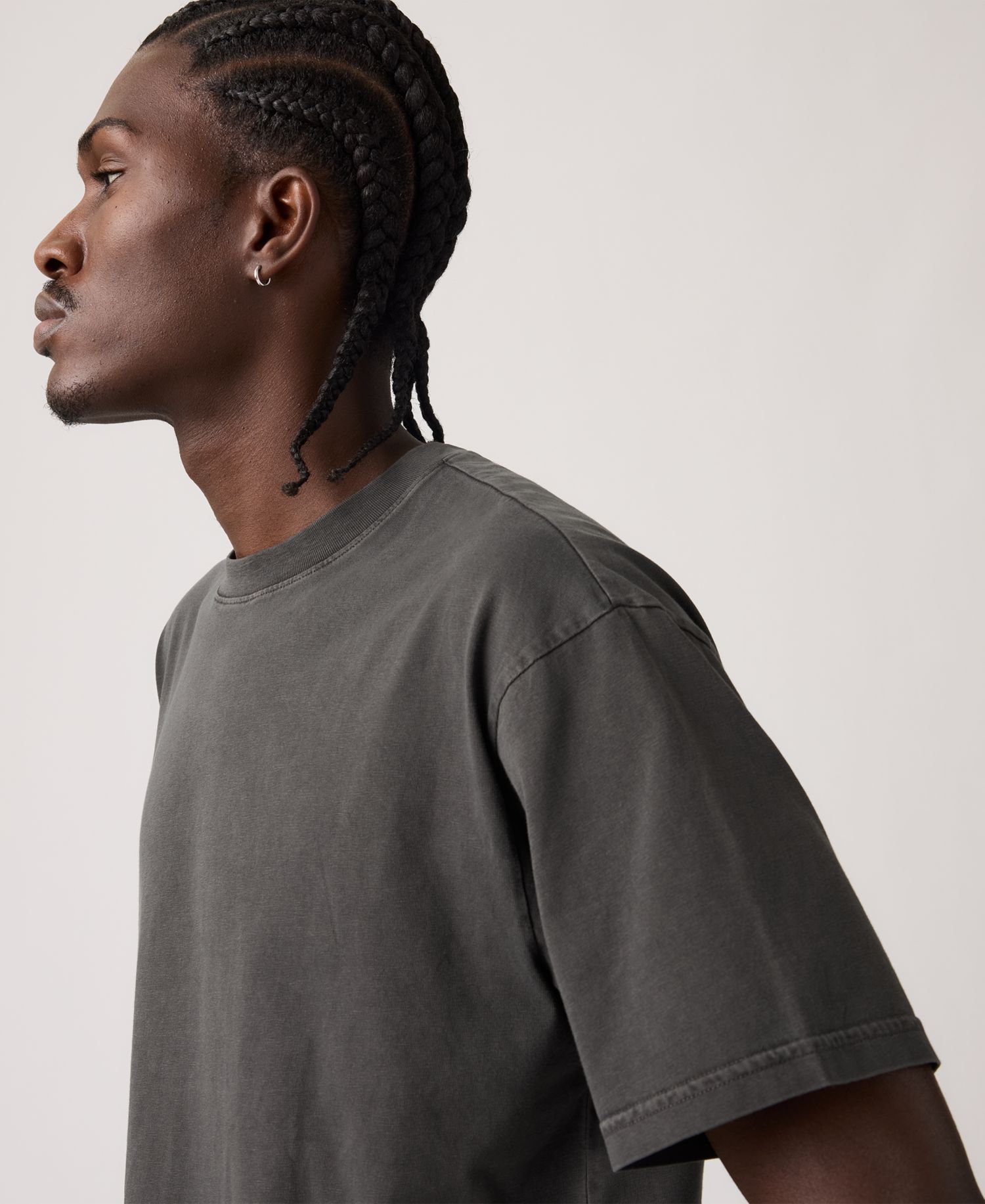 Men's Classic Cropped Boxy Short-Sleeve T-Shirt