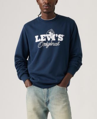 Men's Graphic Detail Crewneck Long-Sleeve Sweatshirt