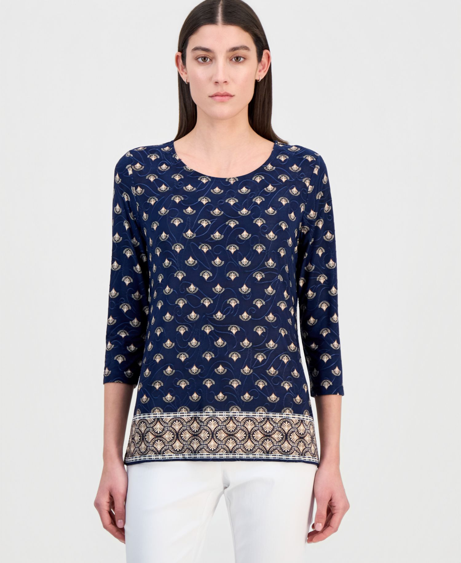 Petite Relaxed-Fit Crewneck Top