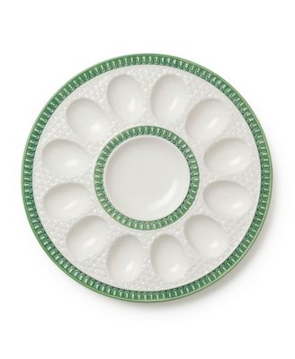 Le Jardin Embossed Rattan Egg Plate