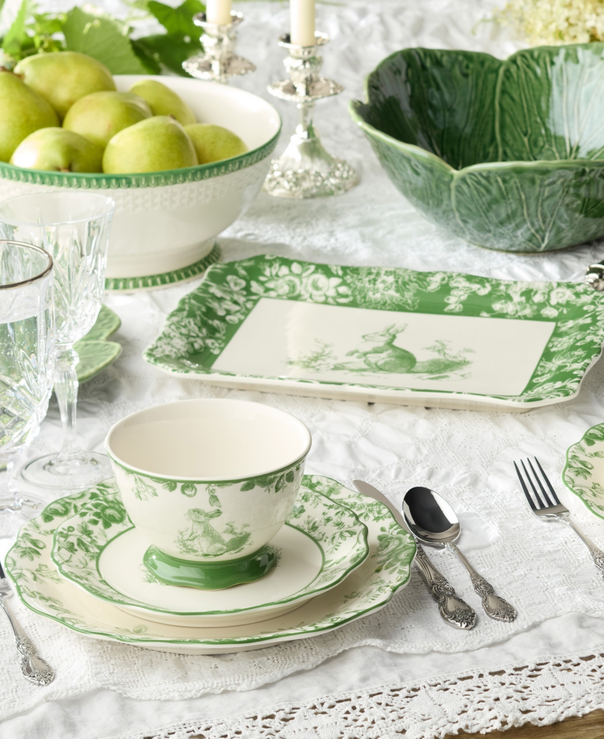 Certified International Le Jardin Rectangular Platter