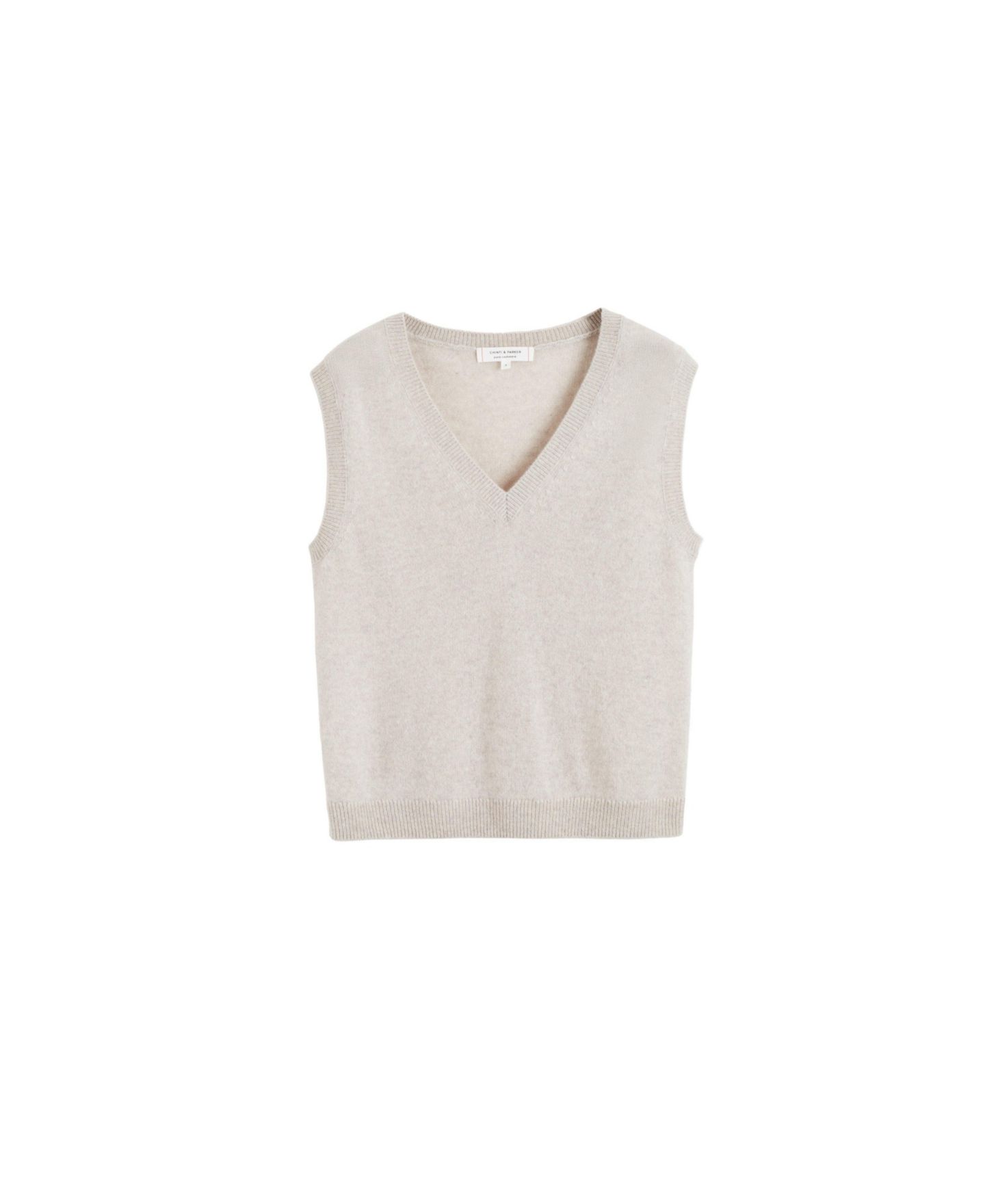 Женская кашемировая майка Chinti & Parker Cloud, цвет: Серо-коричневый — фото 4