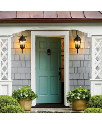 2-Pack Vintage Wall-Mounted Outdoor Lantern Light – Elegant Black Metal Sconce for Porch, Patio, and Garden Lighting (Bulb Not Included