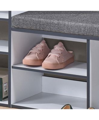 Julian Bench & Shoe Rack, 7-Shelf Storage & Drawer