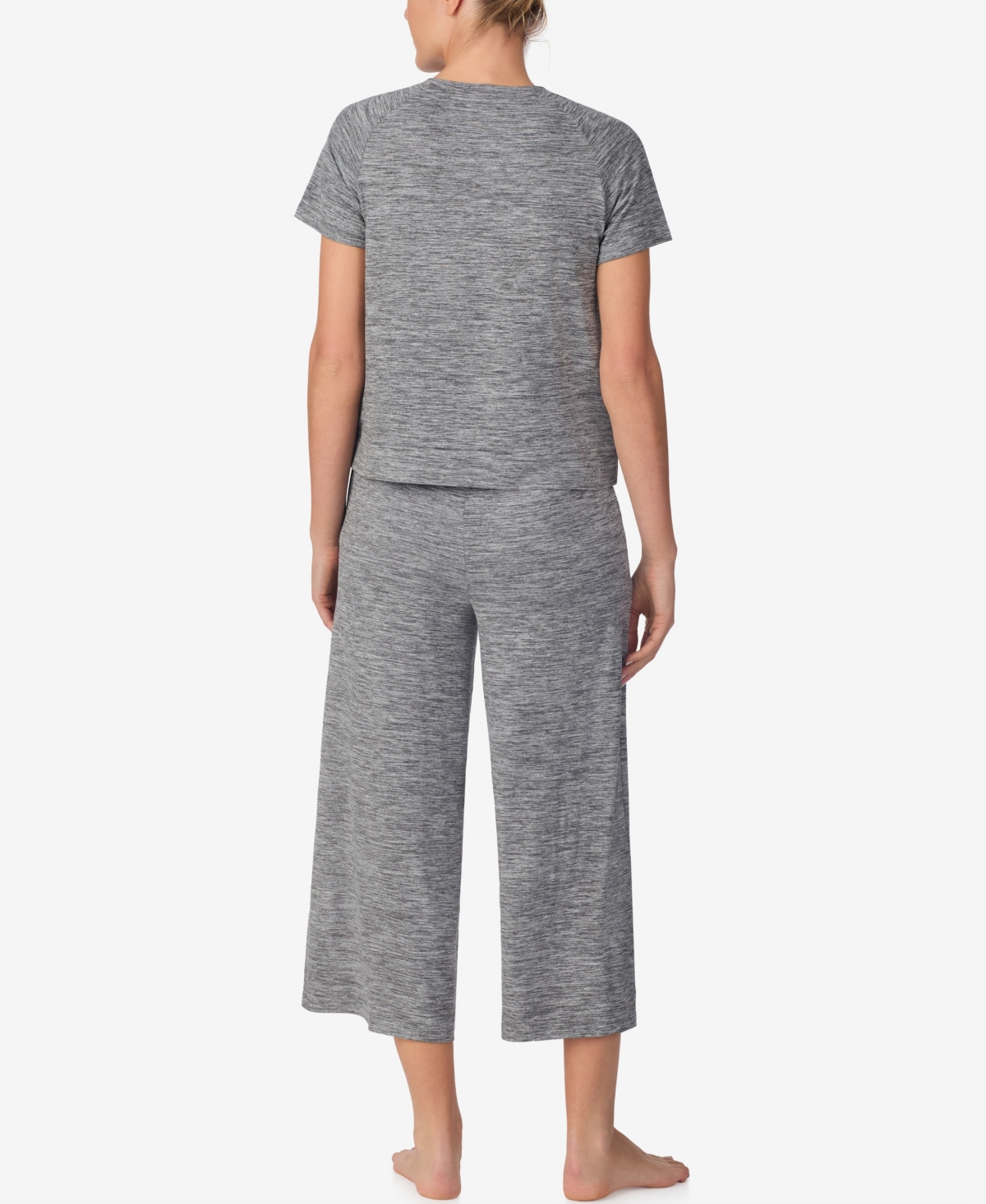 Dkny Women's Short-Sleeve Top and Wide-Leg Jogger Pants, 2-Piece Set