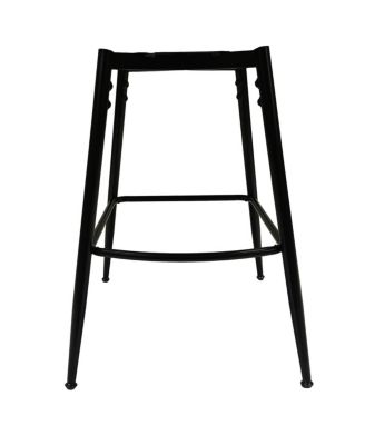 Streamdale 28" Technical Leather Woven Bar Stool Set of 2 (Brown