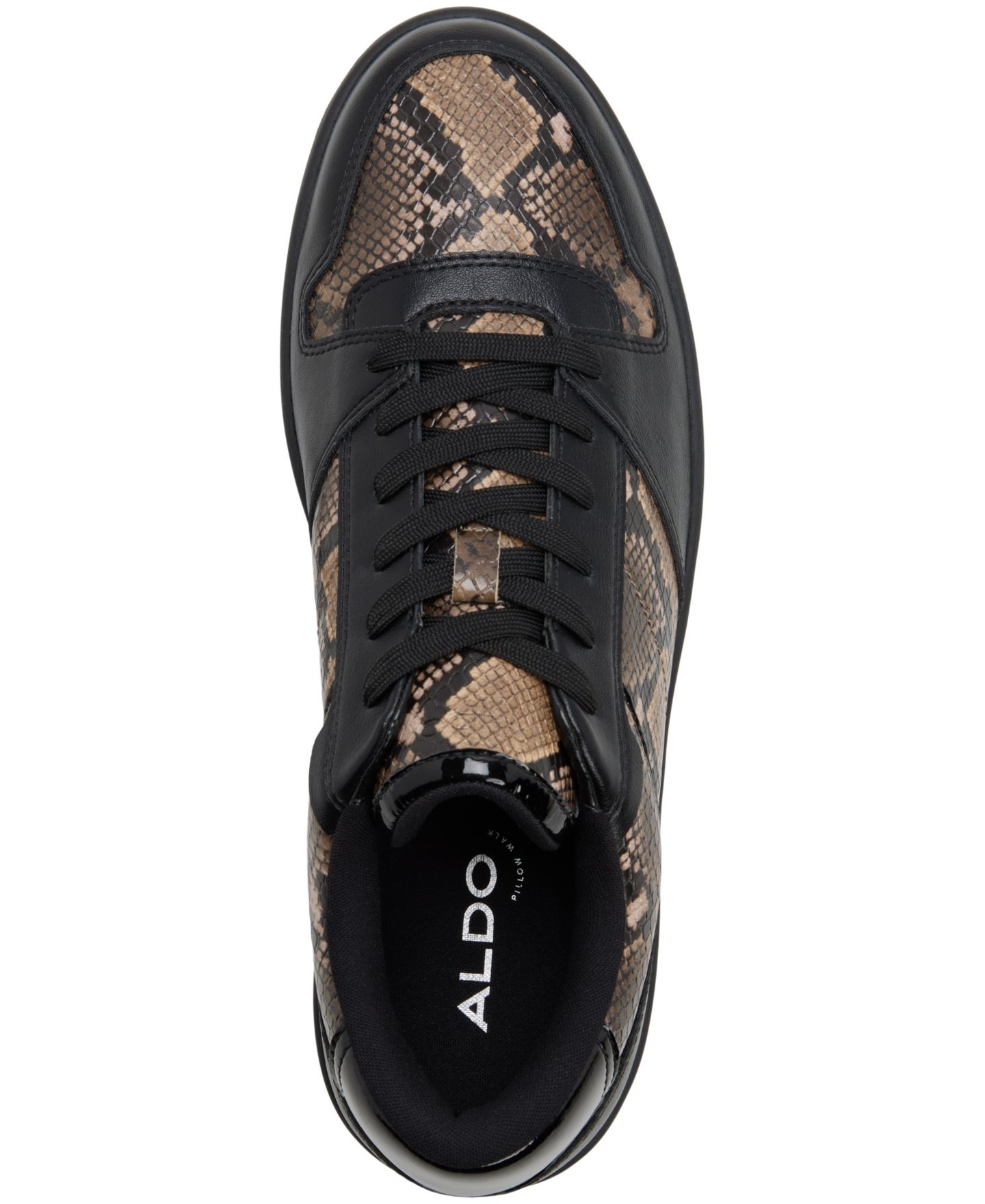Мужские кроссовки ALDO Zethan Synthetic Fashion Athletics, цвет: Чёрный комбинированный — фото 4