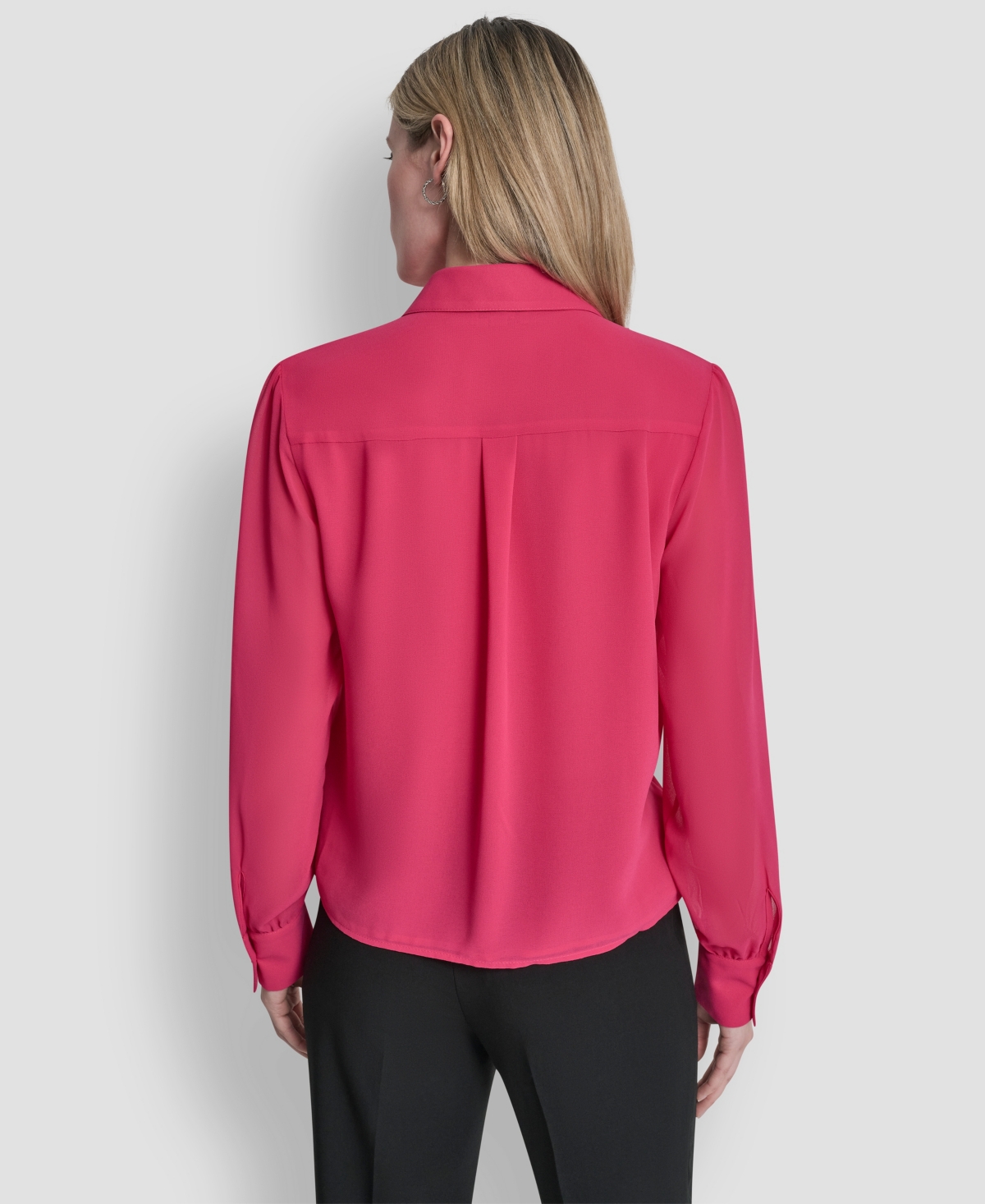 Dkny Women's Ruffled Long-Sleeve Shirt