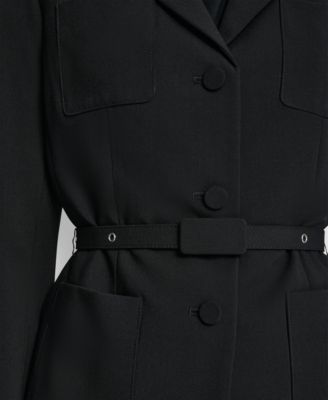 Women's Tailored Belted Blazer Jacket