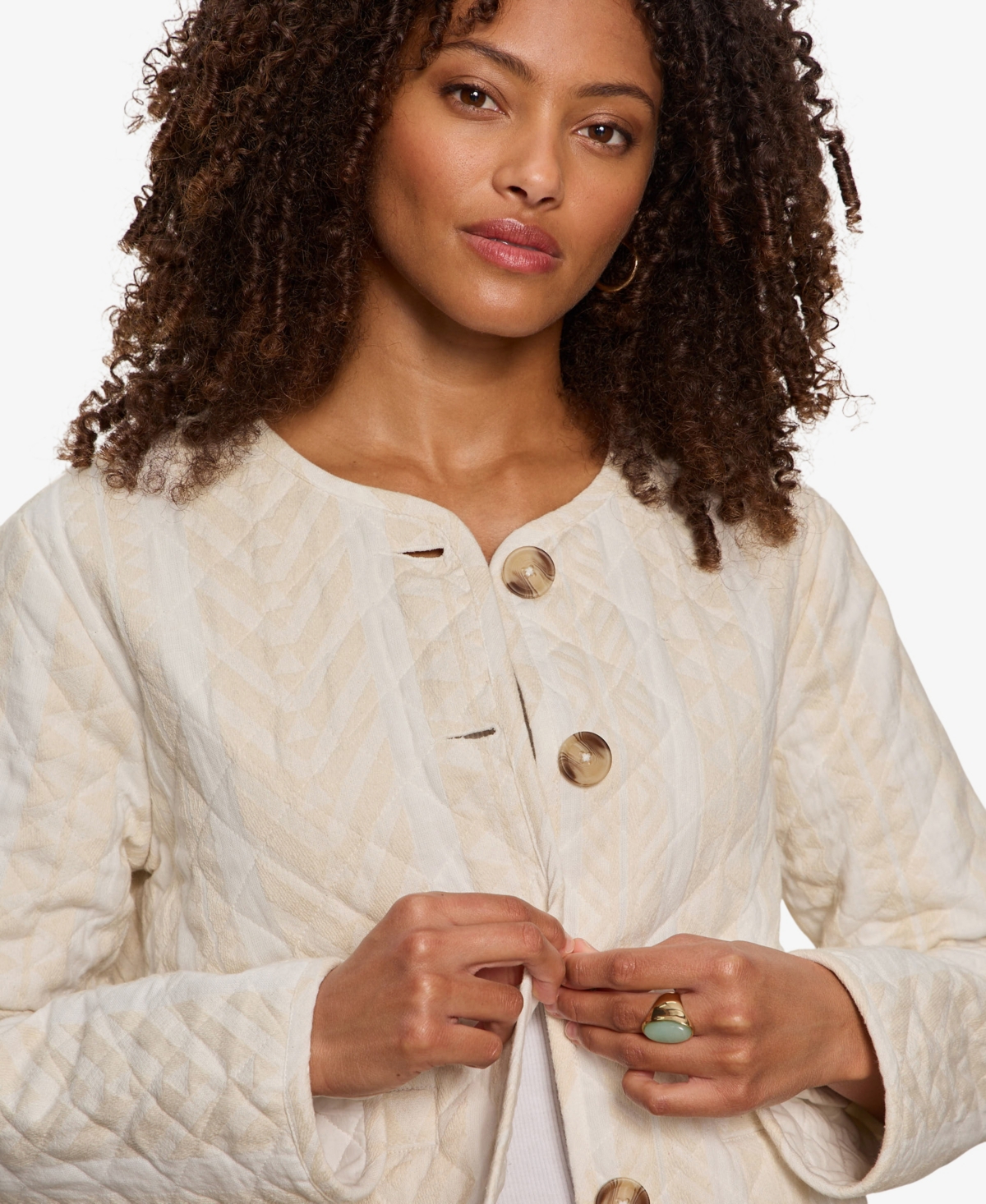 Sanctuary Women's Crafted Coco Quilted Button-Front Jacket