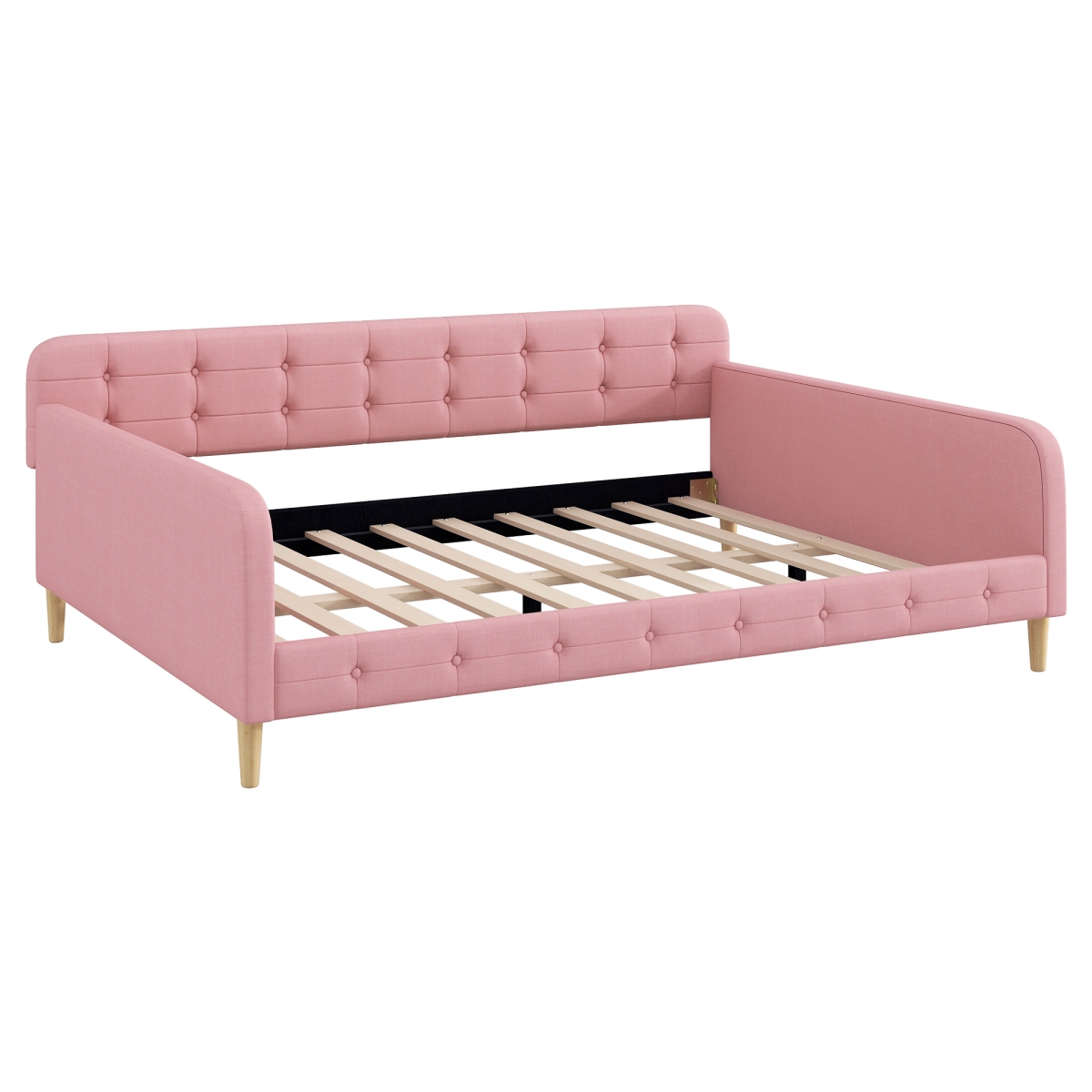Streamdale Furniture Queen Size Upholstered Daybed with 4 Support Legs