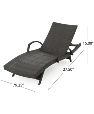 Streamdale Woven Resin Wicker Recliner with Cushion