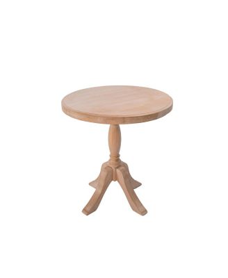 Streamdale 23.6" Round Wooden End Table, 2 Heights Available, Natural