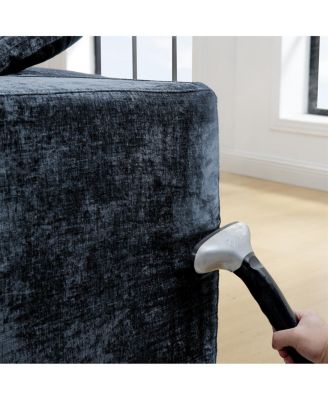  143" Cloud Sectional Couch with Comfy Chaise, U-Shaped Modular Sofa, Blue