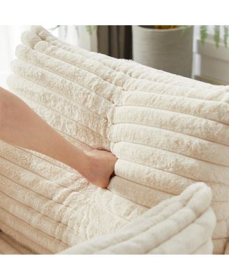 Corduroy Sponge Single Sofa,Modern Sleeper Chair