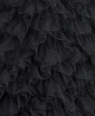 Juniors' Applique Corset Top Ruffled Skirt