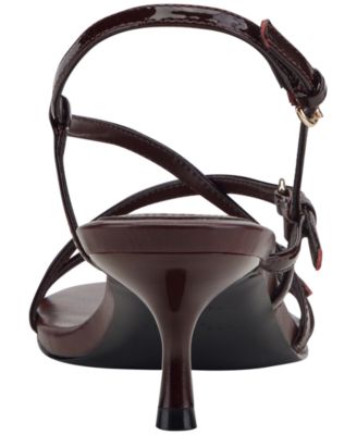 Women's Nylah Strappy Leather Kitten Heel Sandals