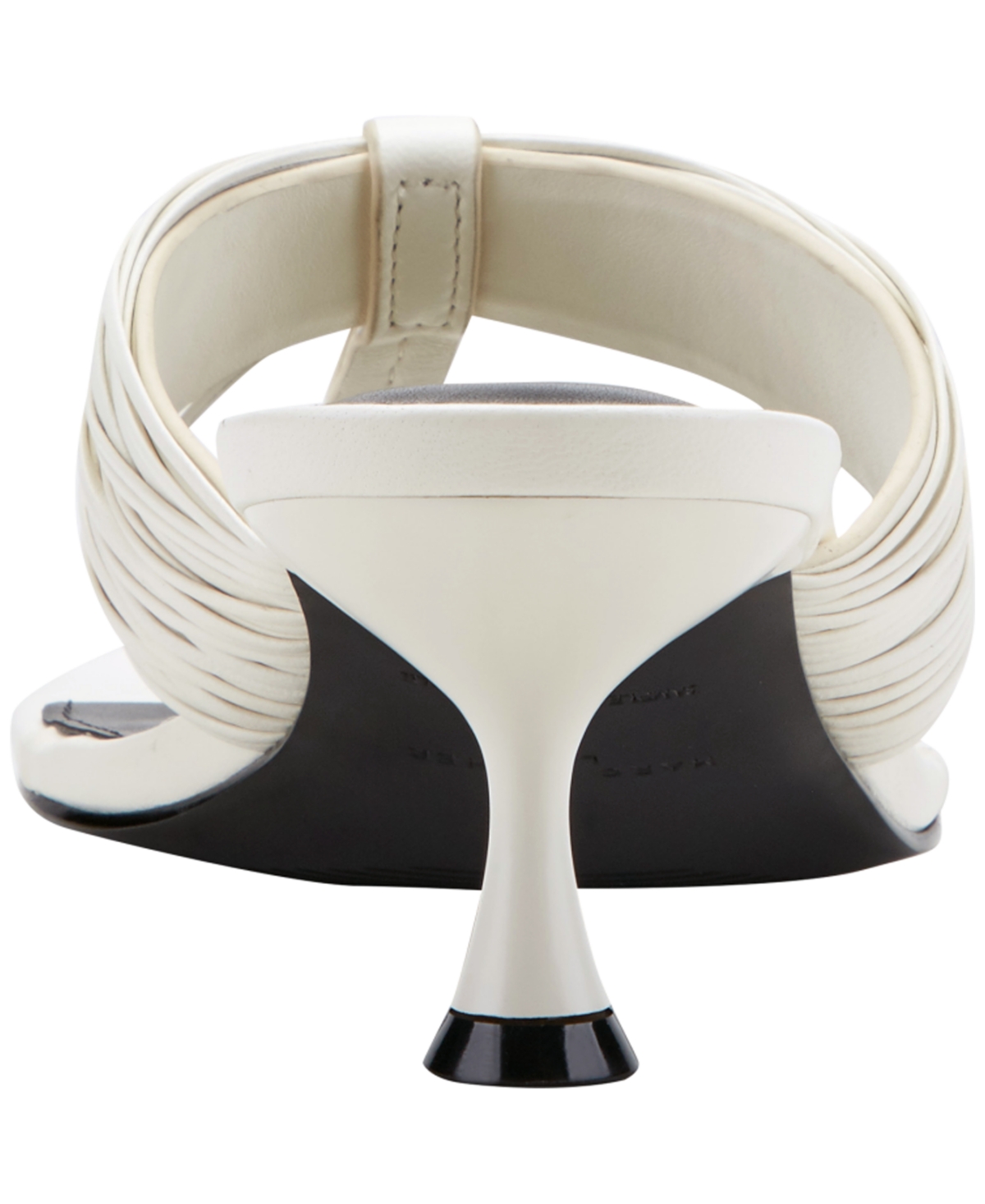 Marc Fisher Ltd Women's Pamilla Leather Kitten Heel Sandals