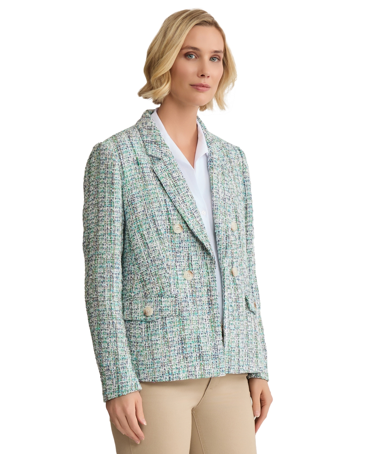 Jones New York Petite Open-Front Jacket