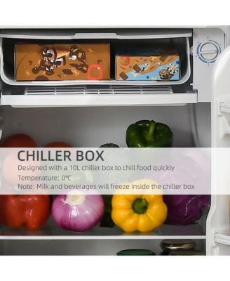3.2 Cu. Ft. Mini Fridge with Freezer, Compact Refrigerator,