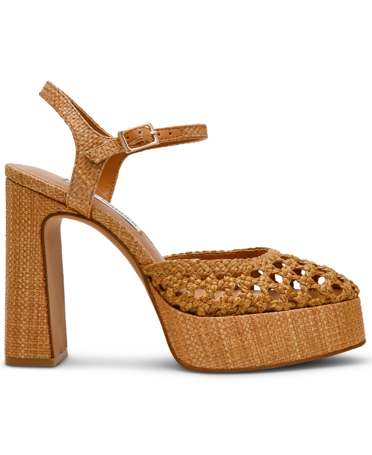 Steve Madden Women's Lexie Woven Adjustable Strap Platform Sandals