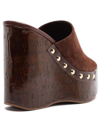 Women's Dalle Studs Slip-On Wedge Sandals