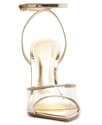 Women's Elodie Vinyl Pointed Toe Wedge Sandals