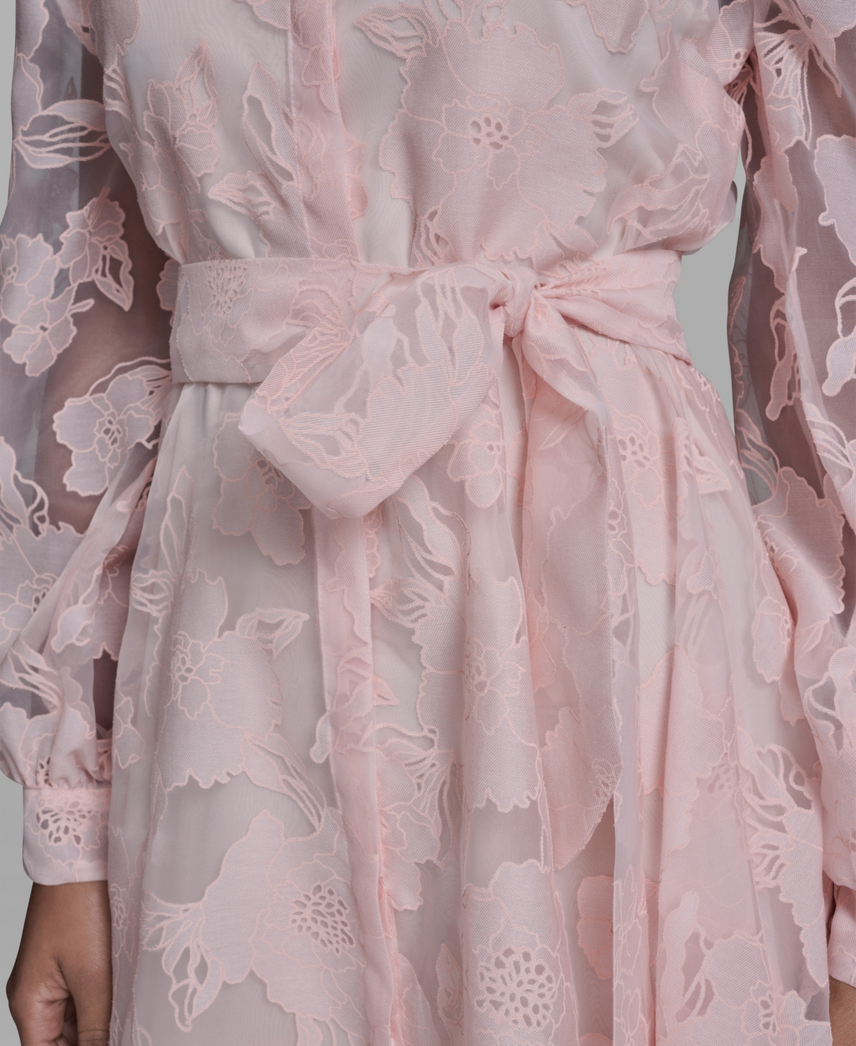 Karl Lagerfeld Paris Women's Floral Collared Shirt Dress