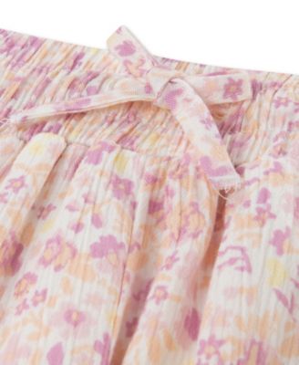 Girls' Pull-On Floral Flared Shorts