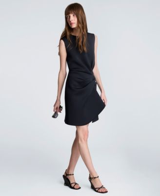 Women's Drape Pleated Short Dress