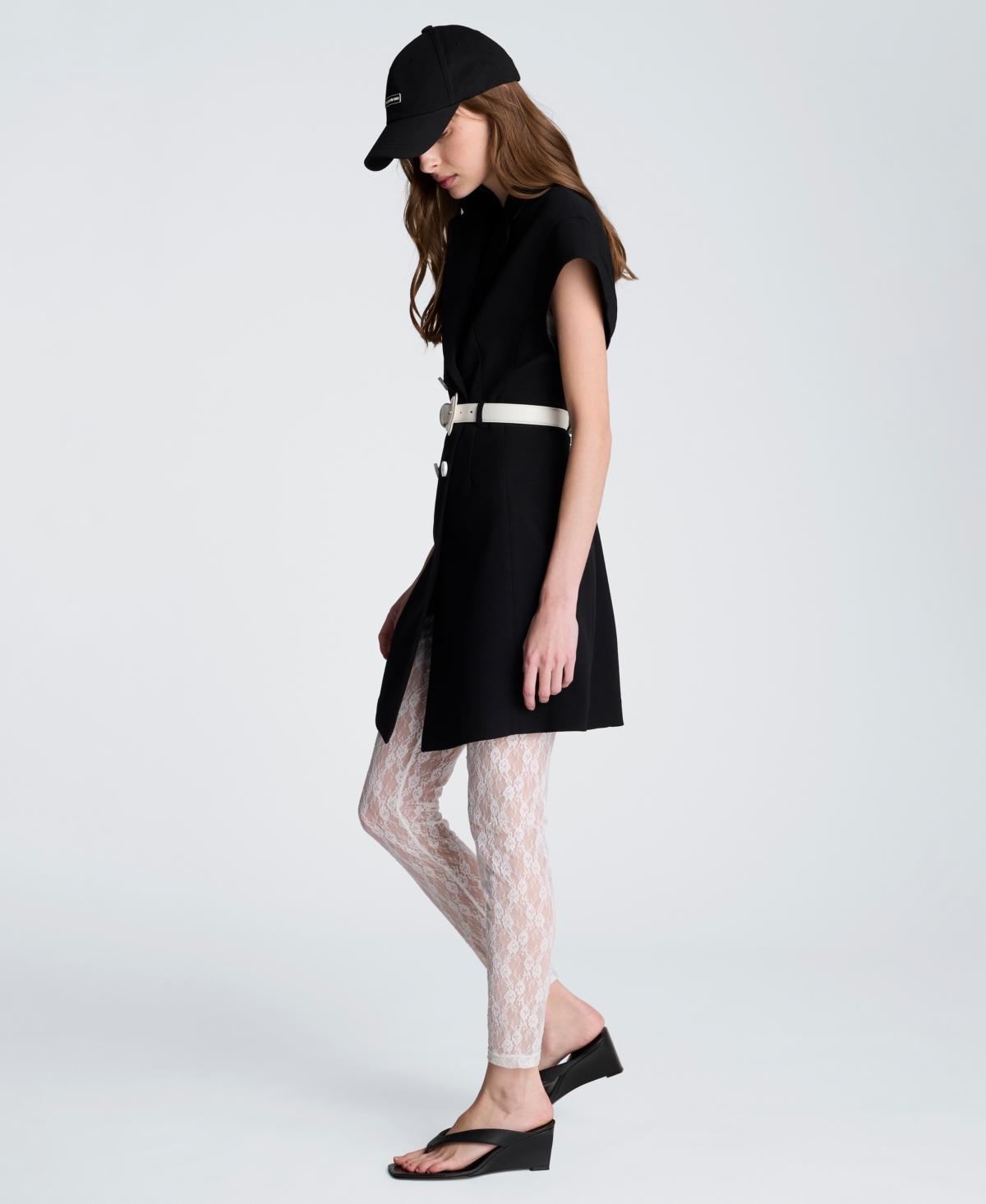 Kenneth Cole Women's Drop Shoulder Trench Mini Dress