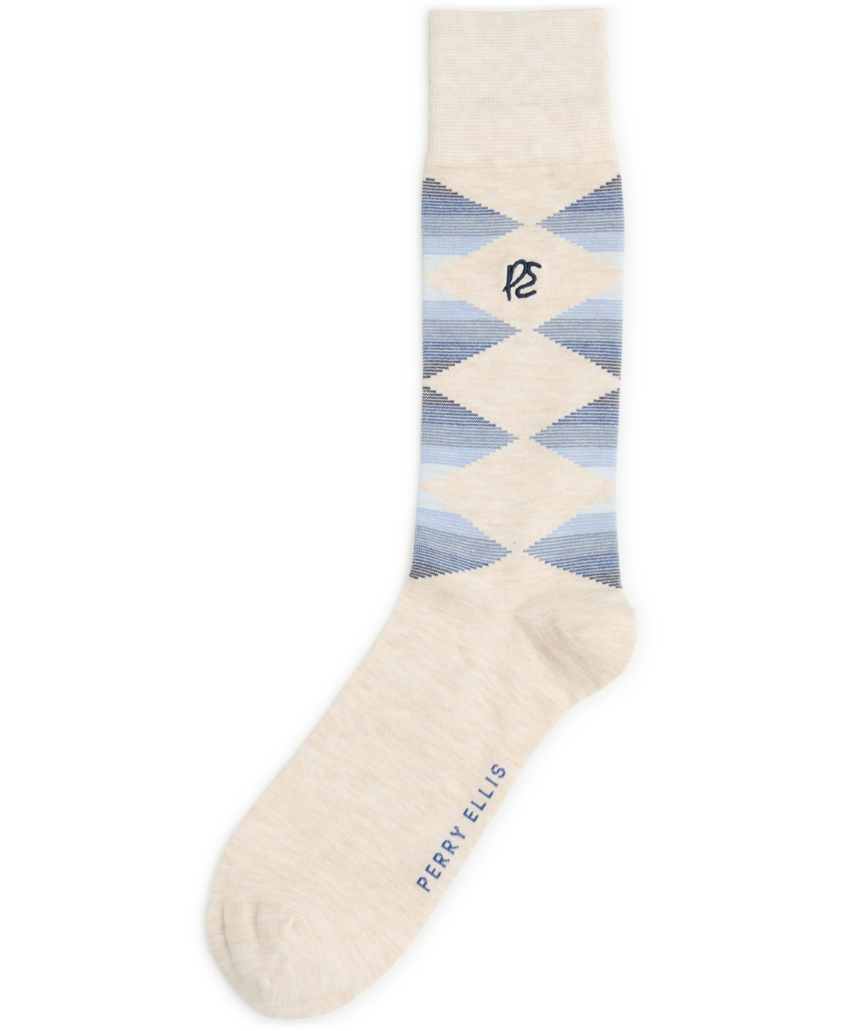 Perry Ellis Portfolio Men's Multi-Color Striped Argyle Socks
