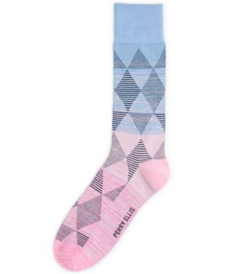 Men's Ombre Striped Argyle Patterned Socks