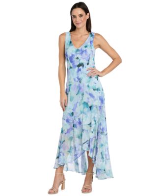 Women’s Printed 3/4-Length Sleeve Jacket and Maxi Dress, 2 Piece Set