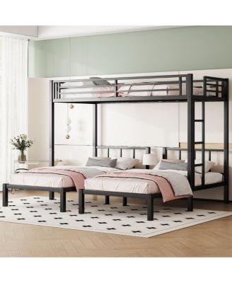 Twin/Twin XL Triple Metal Bunk Bed