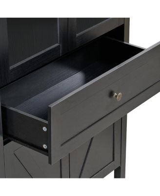 Dome Cabinet, Black, high-quality materials, antique craftsmanship, large storage