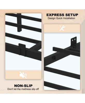 Bed Frame, Heavy Duty, LED Light, No Noise