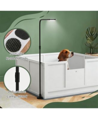 Spacious Whelping Box for Dogs in White
