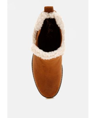 Womens Thunderhoof Faux Fur Lined Chelsea Boots