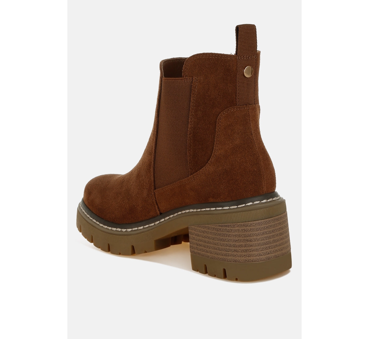 Vostok Suede Chunky Chelsea Boots Women