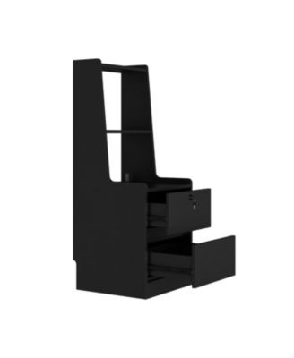 Nightstands Set of 2, Charging, Night Light, Bookshelf, Storage