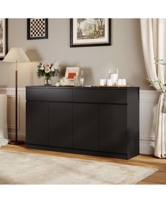 Sideboard Buffet Cabinet with Storage, Large Kitchen Cabinet with 2 Drawers