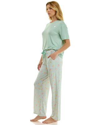 Women's Open Leg Mid-Rise Sleep Pants