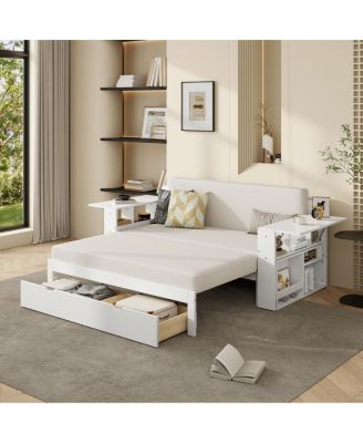  Full Size Daybed with Removable Desk & Storage Drawers