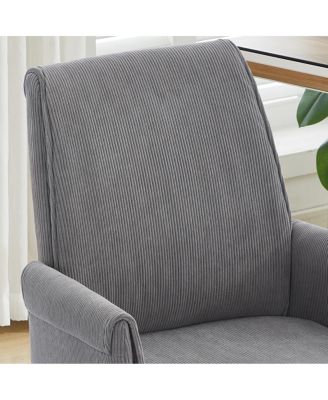 Mid-back office chair, striped fabric, ergonomic design