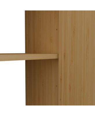 Bamboo side pressing process large capacity wall cabinet