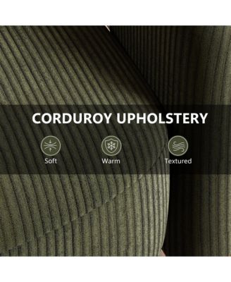 Swivel Accent Chair, Modern Barrel Chair with Thick Padding,