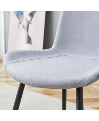 Set of 4 Comfortable Linen Chair