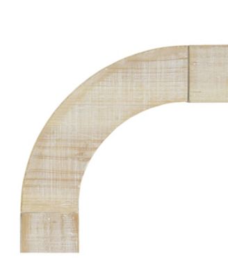 52" Curved Edge Wood Console Table